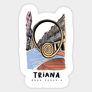 Triana Canary Islands Spain city center las Palmas de Gran Canaria Sticker